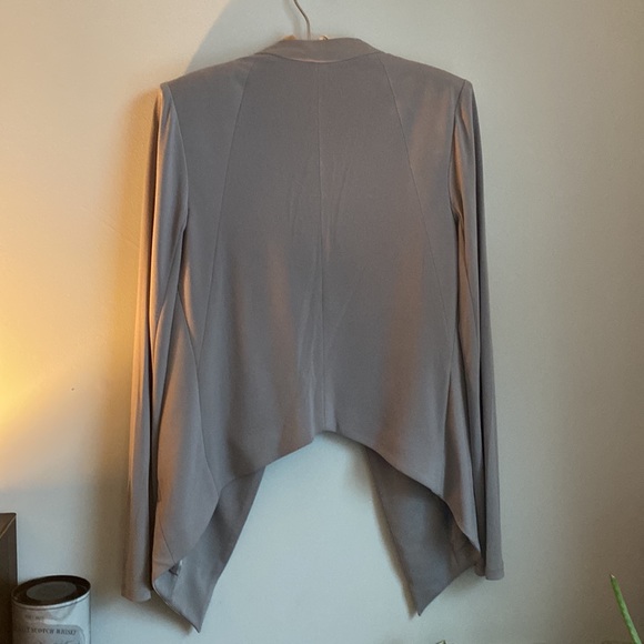 Like-New BCBGGeneration Drape Front Jacket- Grey Frost, Medium - Picture 4 of 4
